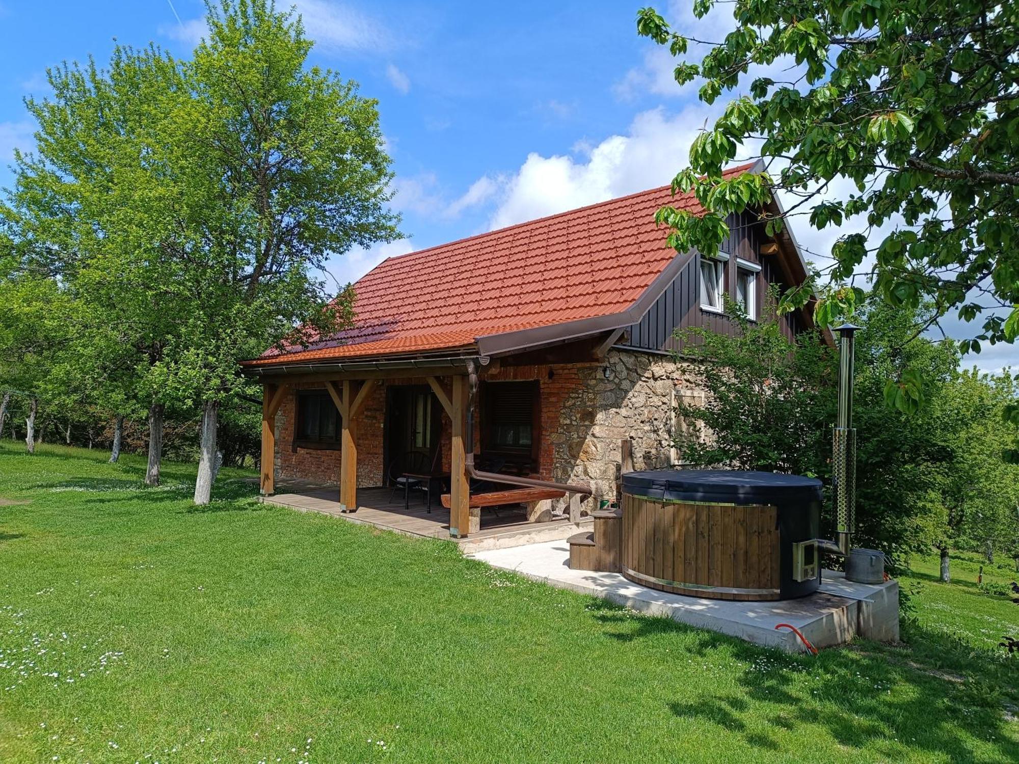 Holiday Home "Sleme" With Jacuzzi, Big Garden And Arbor With Fireplace Skrad Eksteriør bilde